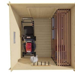 blokhut tuinhuis eigo | 19 mm | vuren red class wood geïmpregneerd