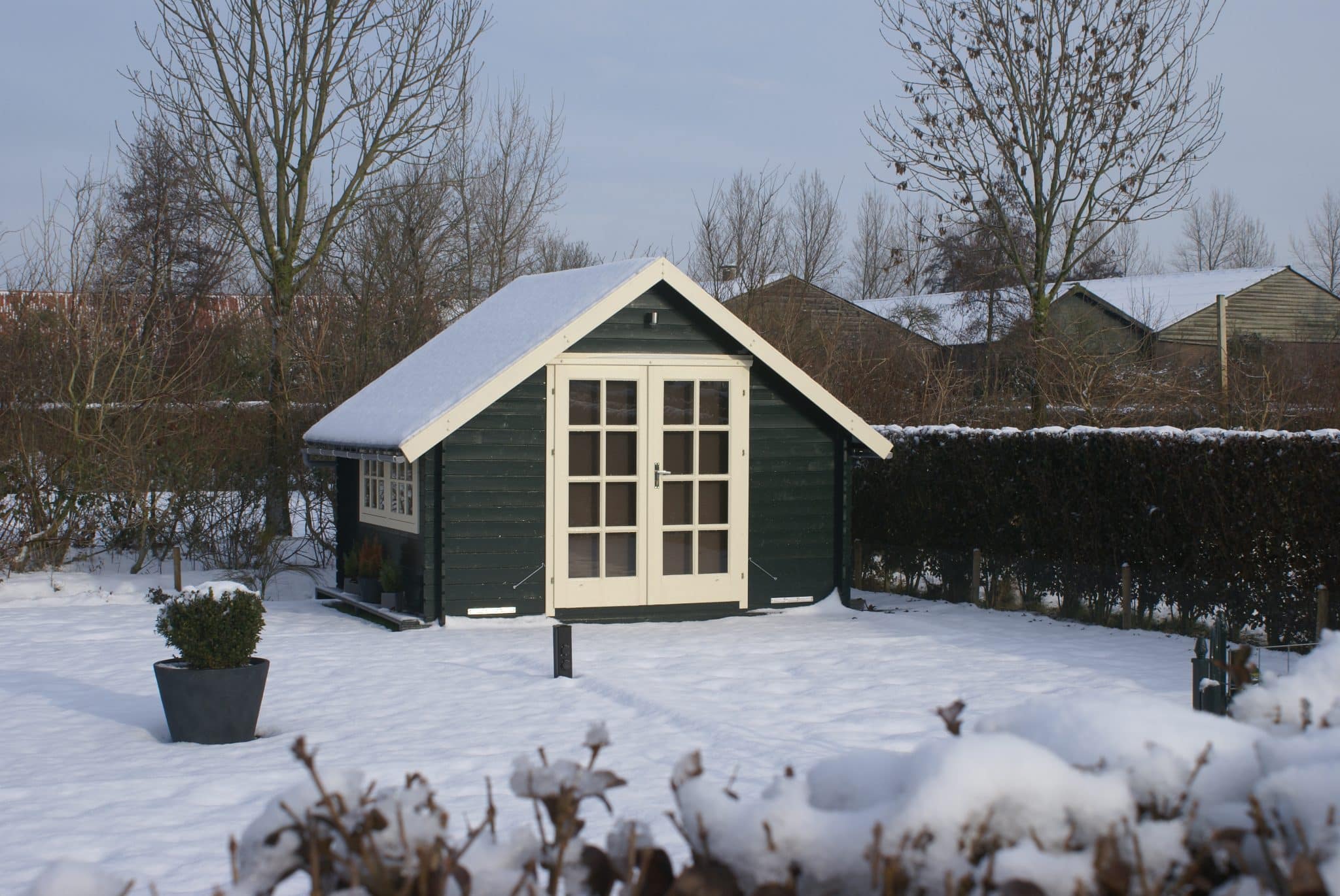 Blokhut – Tuinhuis Skov | 28 mm | vuren onbehandeld