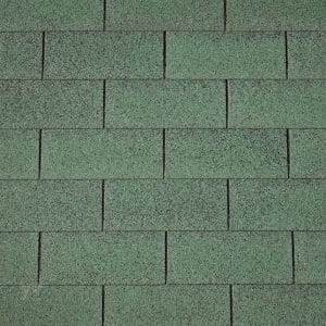 dakshingles recht groen pak 3 m²