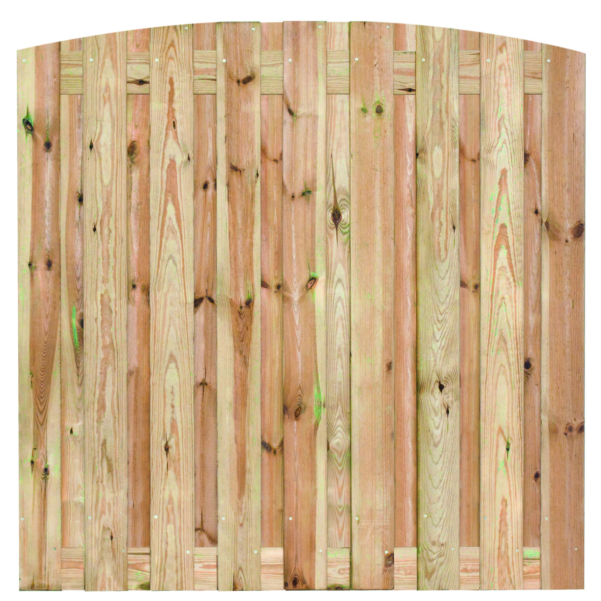 Tuinscherm grenen groen geïmpregneerd 19-planks (17 + 2) Vasse 180 x 180 cm toog