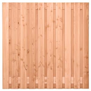 tuinscherm douglas geschaafd 21 planks (19 + 2) zwarte woud 180 x 180 cm