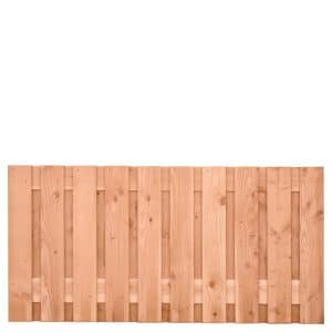 tuinscherm douglas geschaafd 21 planks (19 + 2) zwarte woud 90 x 180 cm