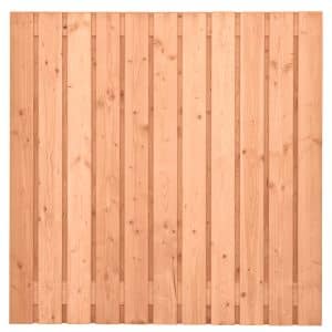 tuinscherm douglas geschaafd 23 planks (21 + 2) harz 180 x 180 cm