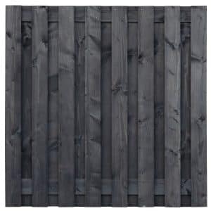 tuinscherm douglas zwart geïmpregneerd, 17 planks (15 +2) sabien 180 x 180 cm