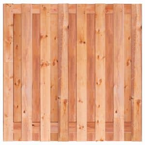 tuinscherm red class wood, 17 planks (15 + 2) marrakesh 180 x 180 cm