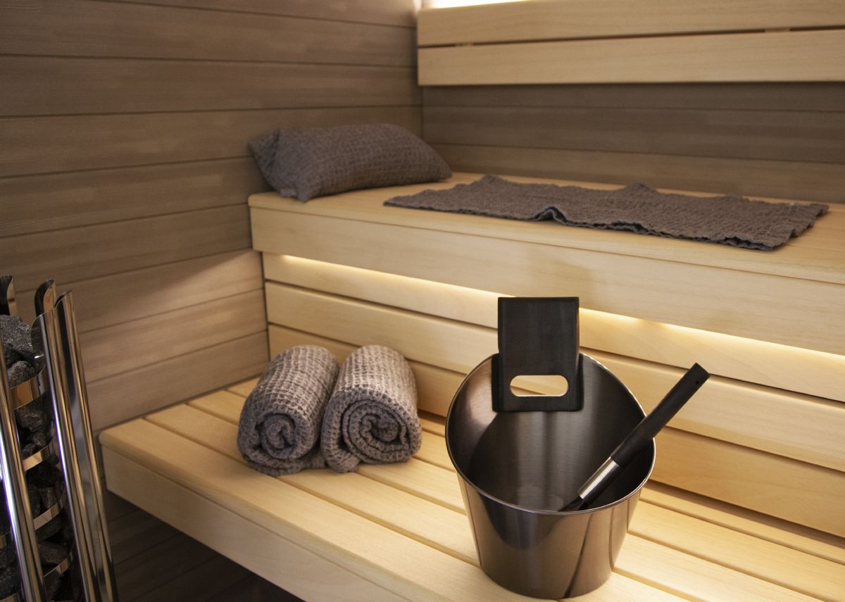 Sauna accessoire Harvia door Luhta saunakussen 22x40cm grijs