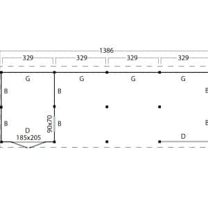 kapschuur billund xxl samenstelling 11 red class wood zwart gespoten