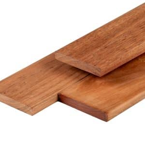 hardhout vlonderplank jatoba 2,1 x 14,5 x 215 cm glad geschaafd duurzaamheidsklasse 1