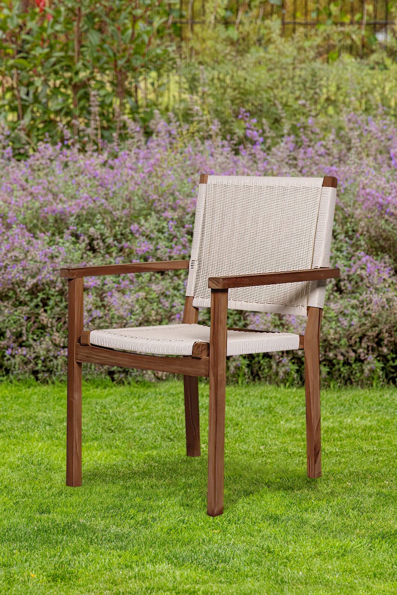 Teak tuinstoel Riau (set van 2 stoelen)