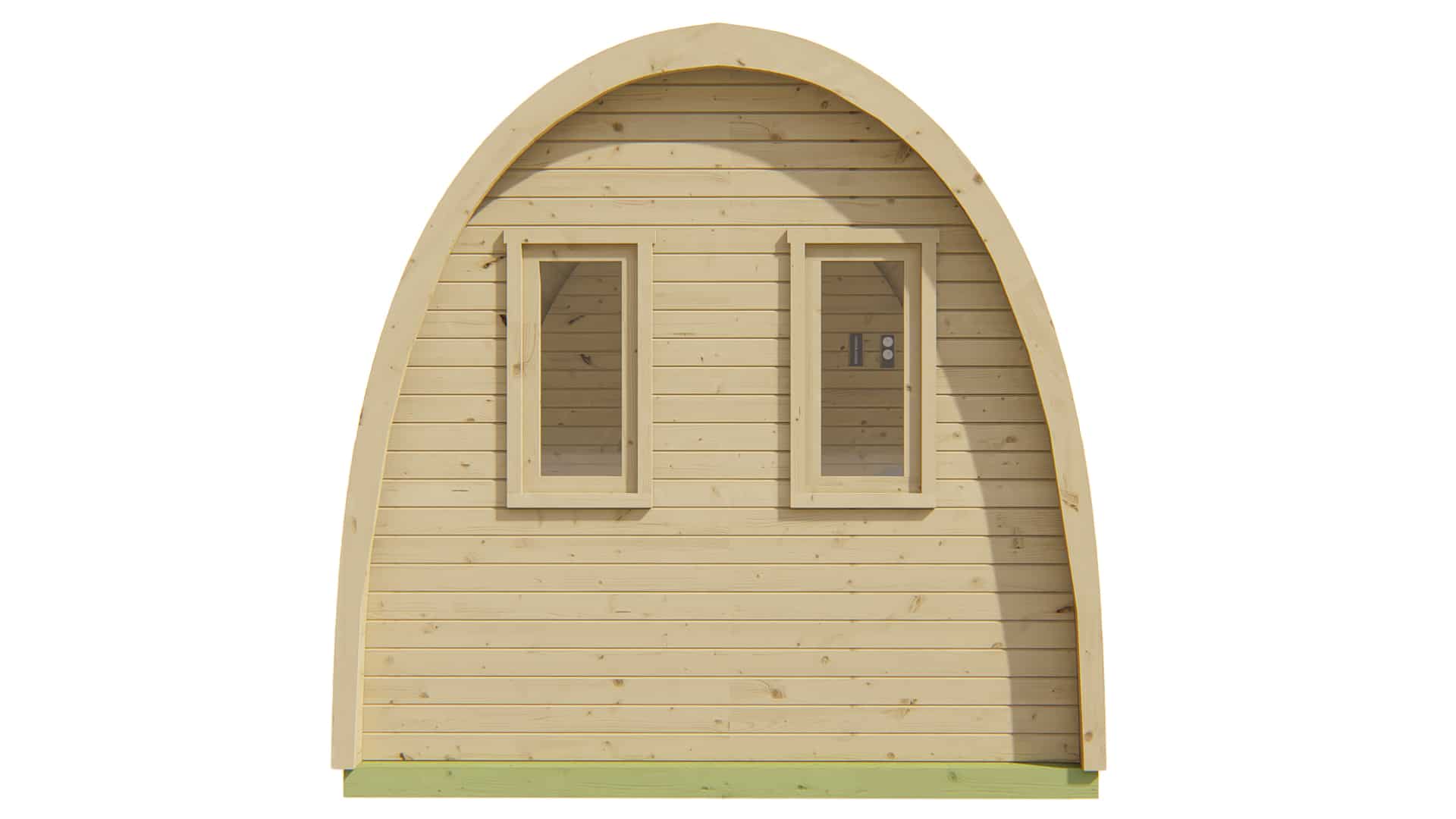 Sauna POD Tolva 400 cm | 42 mm | onbehandeld