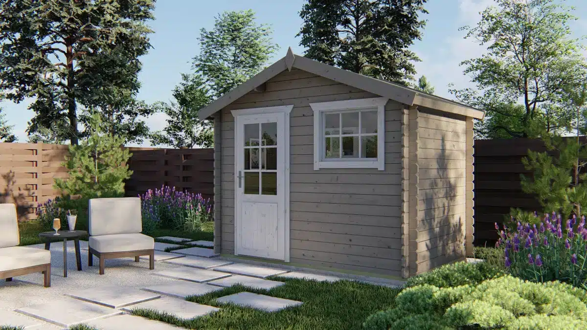 Blokhut – Tuinhuis Sten | 28 mm | vuren onbehandeld