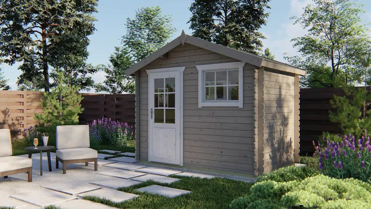 Blokhut – Tuinhuis Sten | 28 mm | vuren Red Class Wood geïmpregneerd
