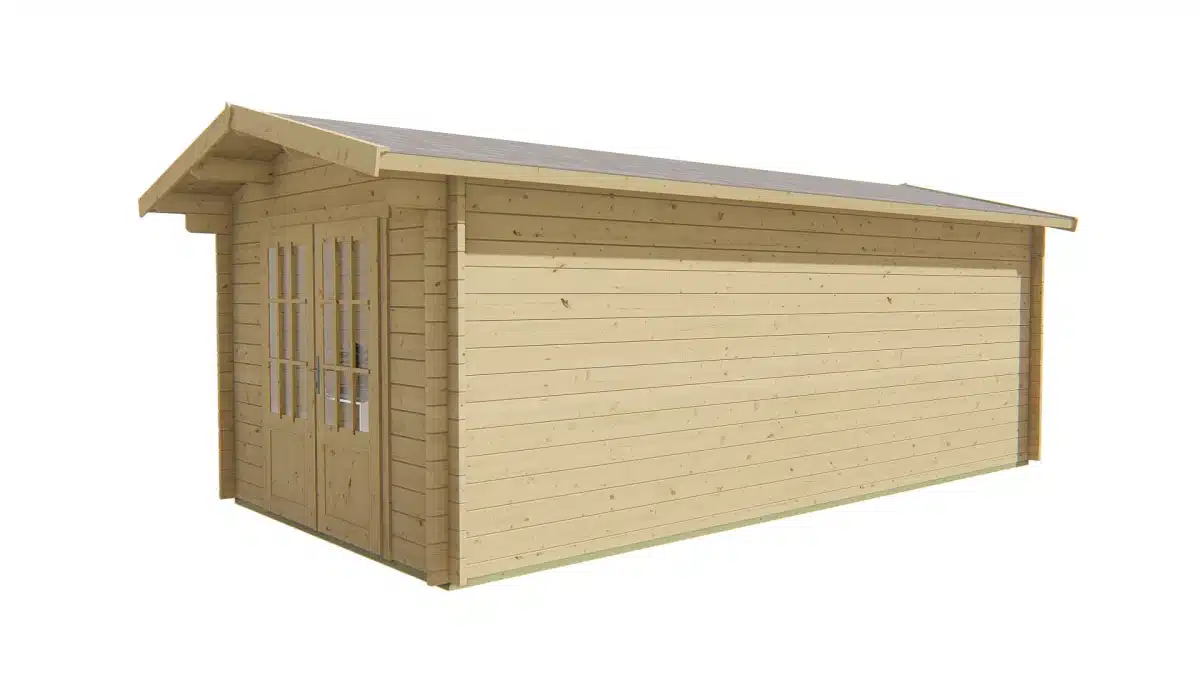 Blokhut – Tuinhuis Rick | 40 mm | bruin geïmpregneerd