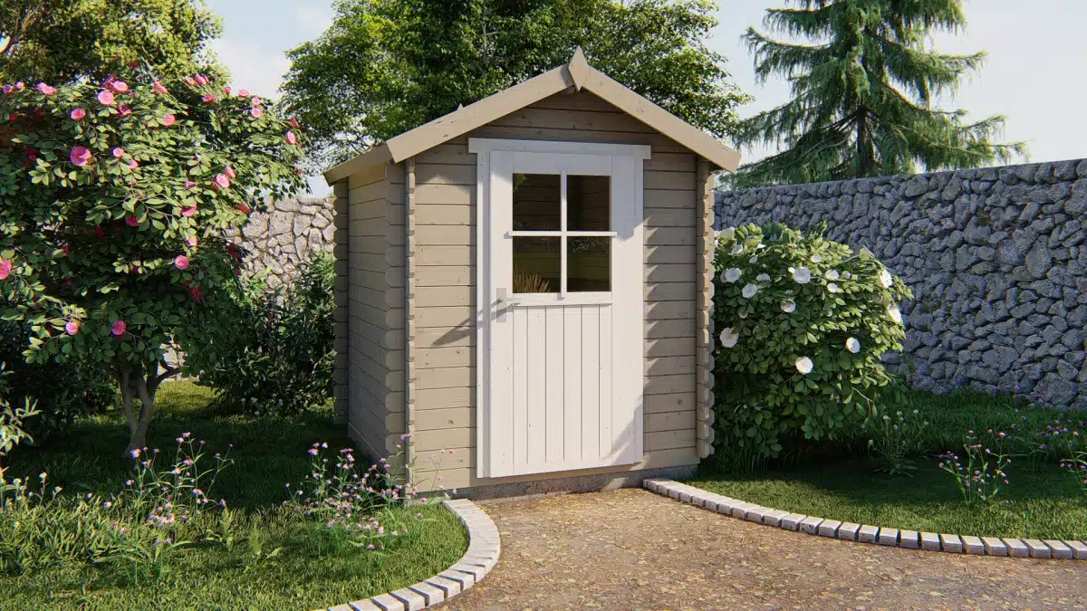 Blokhut – Tuinhuis Richard | 28 mm | vuren honinggeel geïmpregneerd