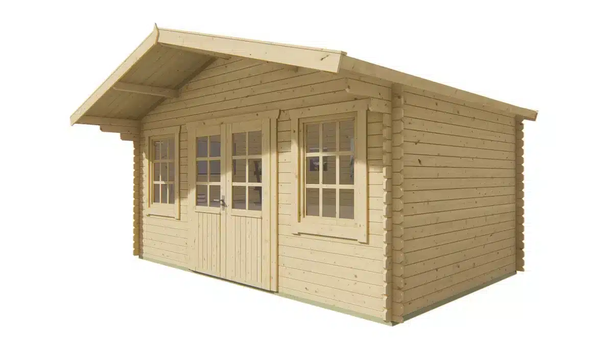Blokhut – Tuinhuis Skyler | 28 mm | vuren groen geïmpregneerd