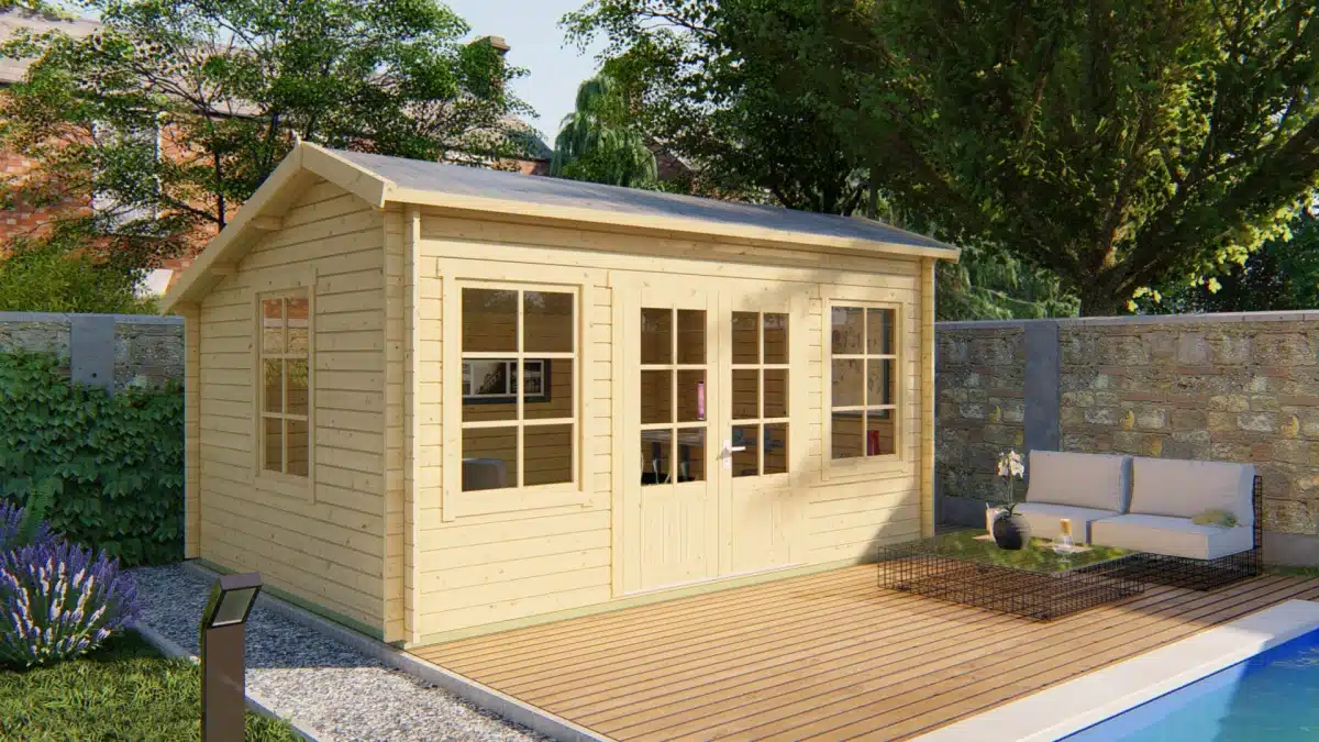 Blokhut – Tuinhuis Tane | 40 mm | vuren Red Class Wood geïmpregneerd