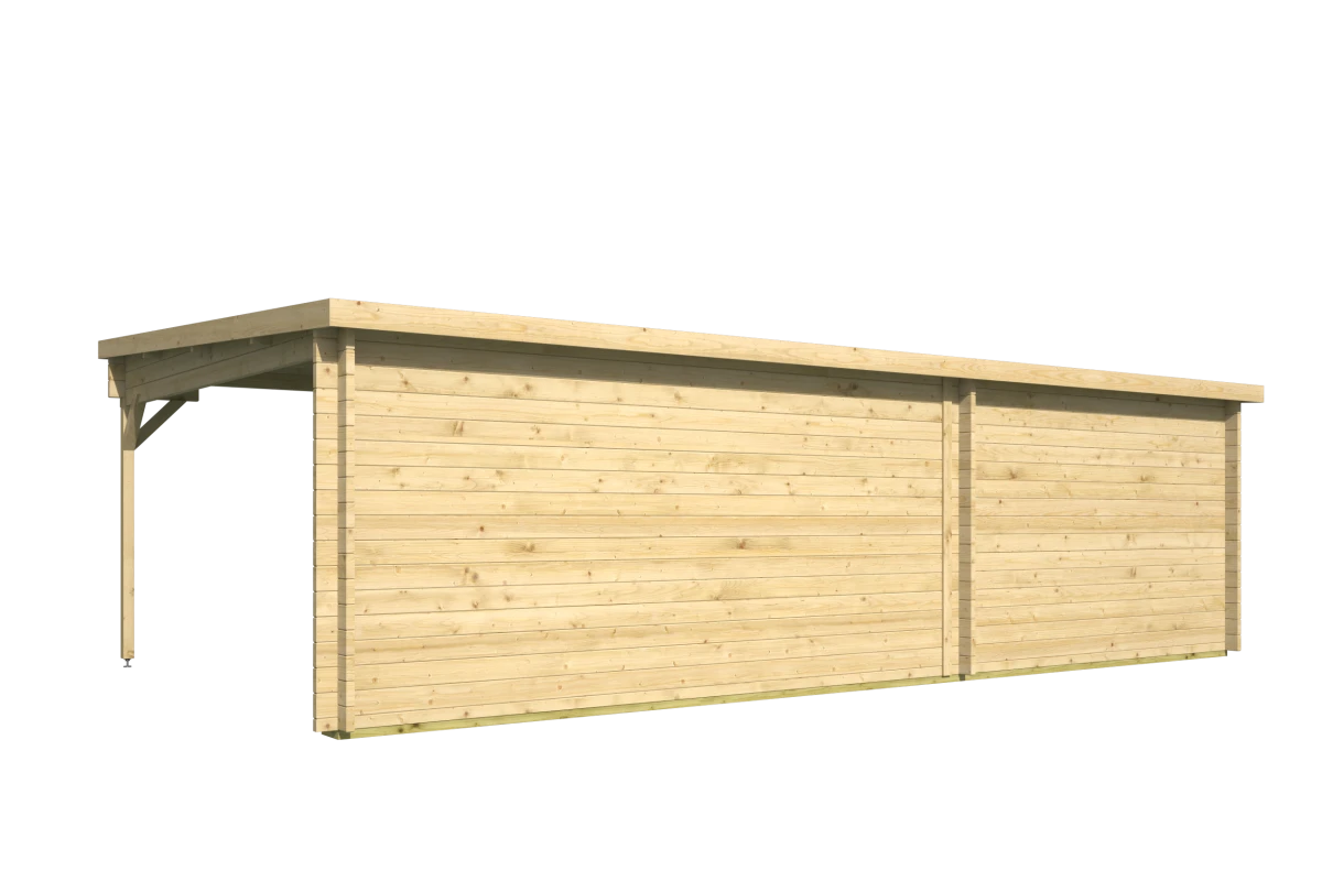 Blokhut – Tuinhuis Anton | 40 mm | vuren groen geïmpregneerd