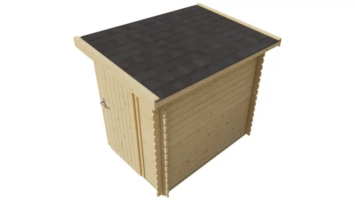 Blokhut – Tuinhuis Aanbouw | 44 mm | vuren Red Class Wood geïmpregneerd