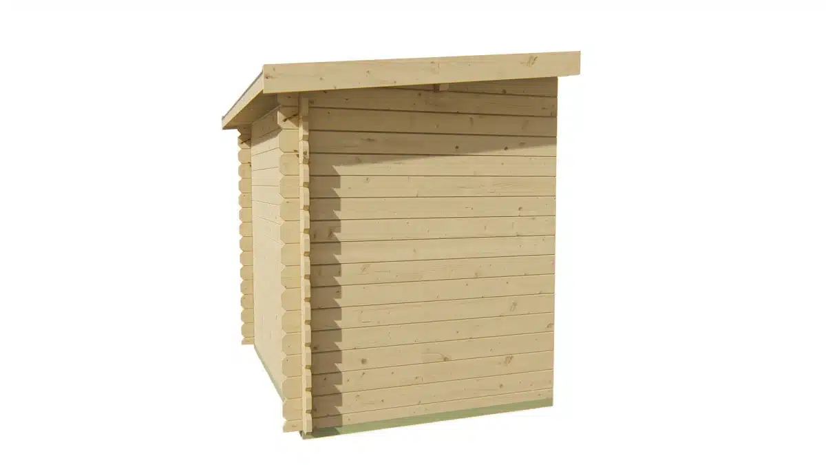 Blokhut – Tuinhuis Aanbouw | 44 mm | vuren Red Class Wood geïmpregneerd