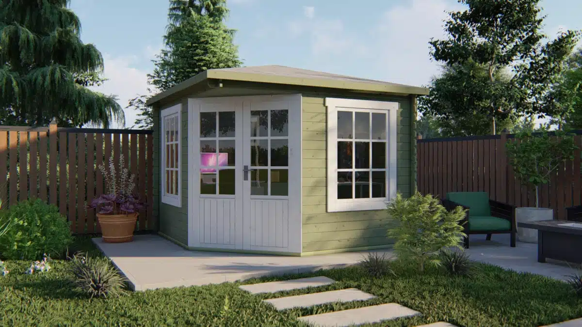 Blokhut – Tuinhuis Asmund | 28 mm | vuren Red Class Wood geïmpregneerd