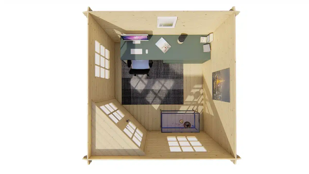 Blokhut – Tuinhuis Asmund | 28 mm | vuren Red Class Wood geïmpregneerd