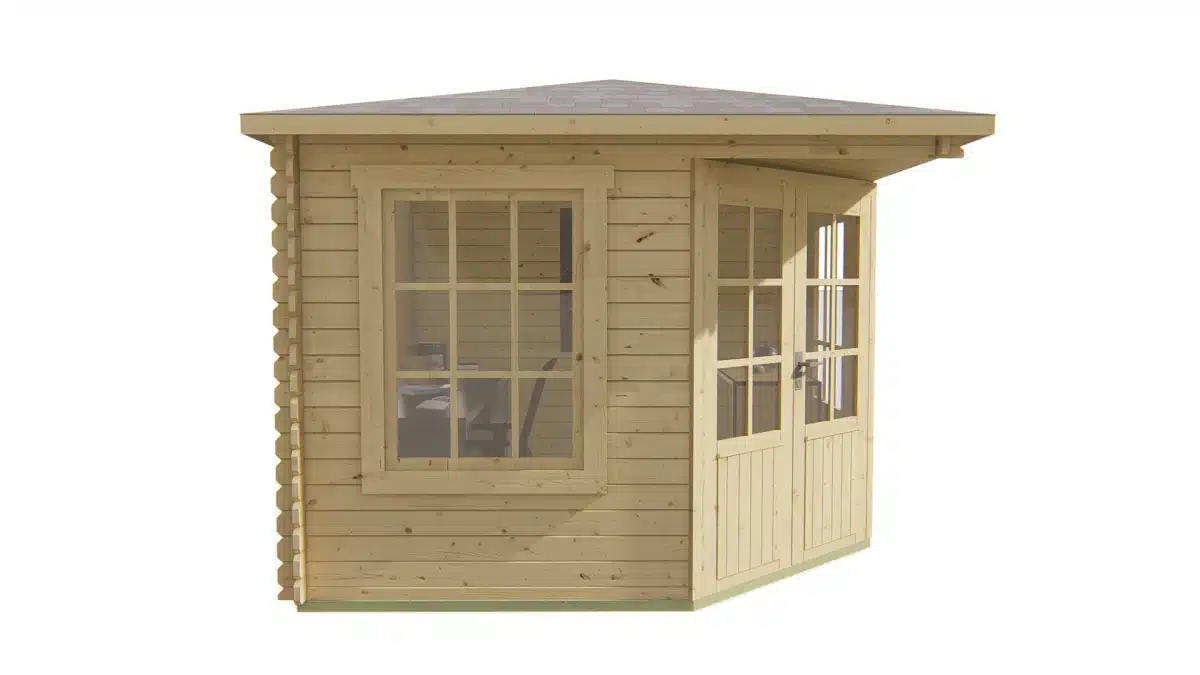 Blokhut – Tuinhuis Asmund | 28 mm | vuren Red Class Wood geïmpregneerd