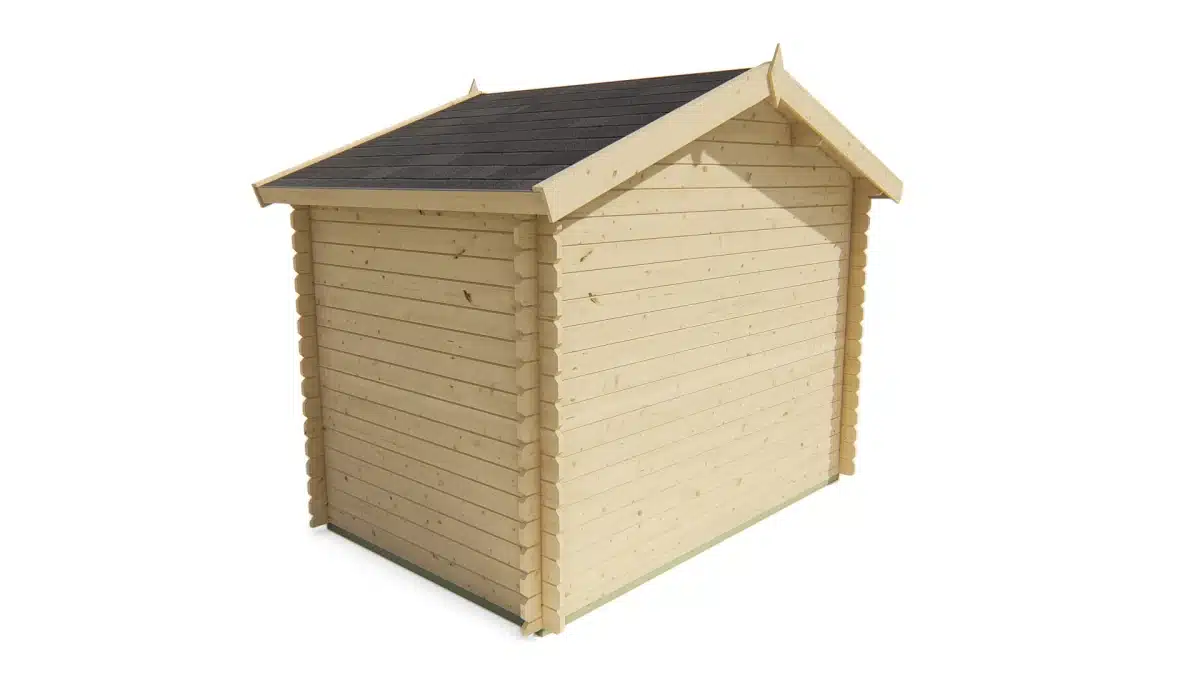 Blokhut – Tuinhuis Sten | 28 mm | vuren groen geïmpregneerd