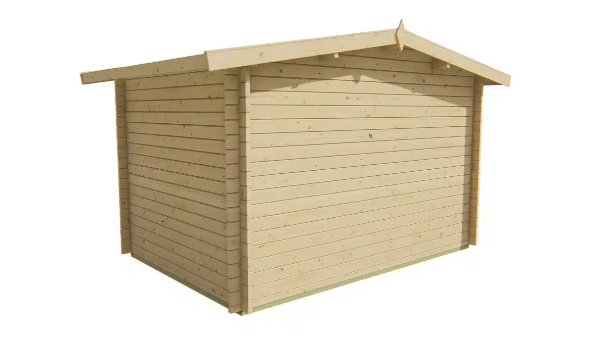 Blokhut – Tuinhuis Philip | 40 mm | vuren grijs geïmpregneerd