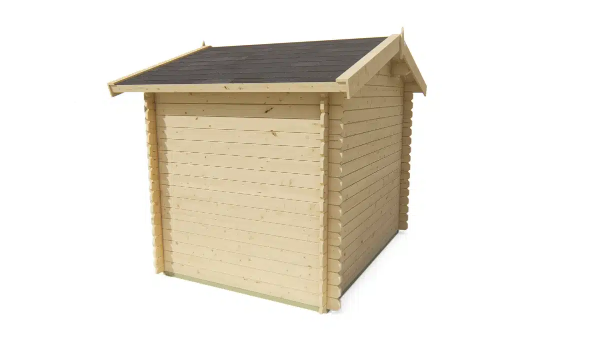 Blokhut – Tuinhuis Robert | 28 mm | vuren grijs geïmpregneerd