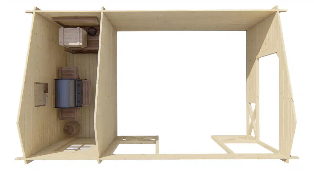 Blokhut – Tuinhuis Selma | 40 mm | vuren Red Class Wood geïmpregneerd