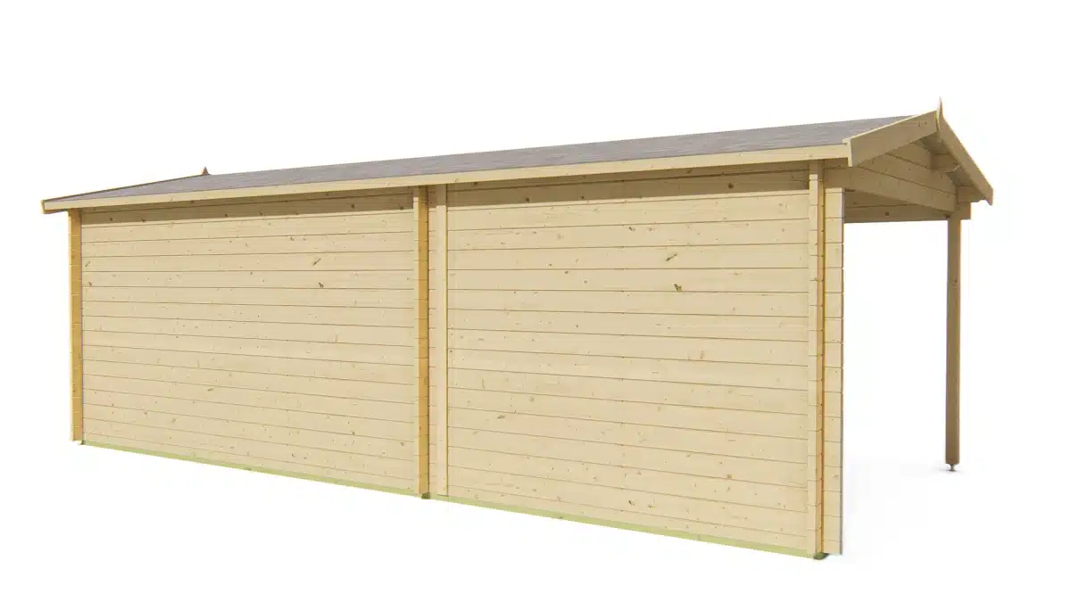 Blokhut – Tuinhuis Skeg | 44 mm | vuren Red Class Wood geïmpregneerd