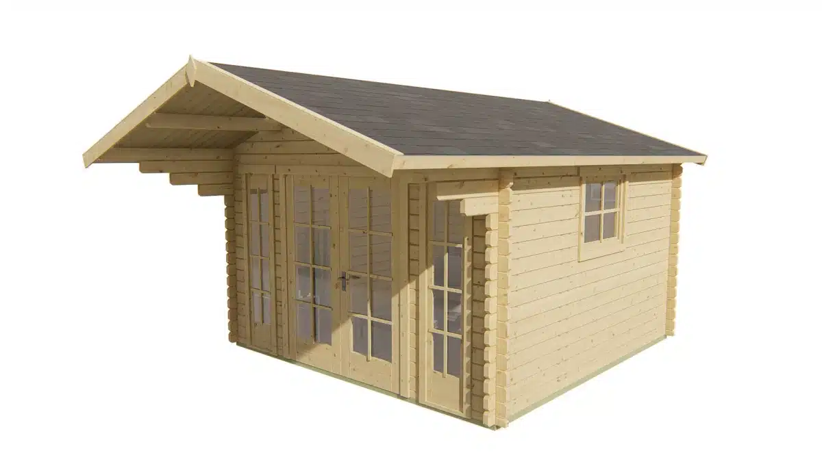 Blokhut – Tuinhuis Sören | 44 mm | vuren Red Class Wood geïmpregneerd
