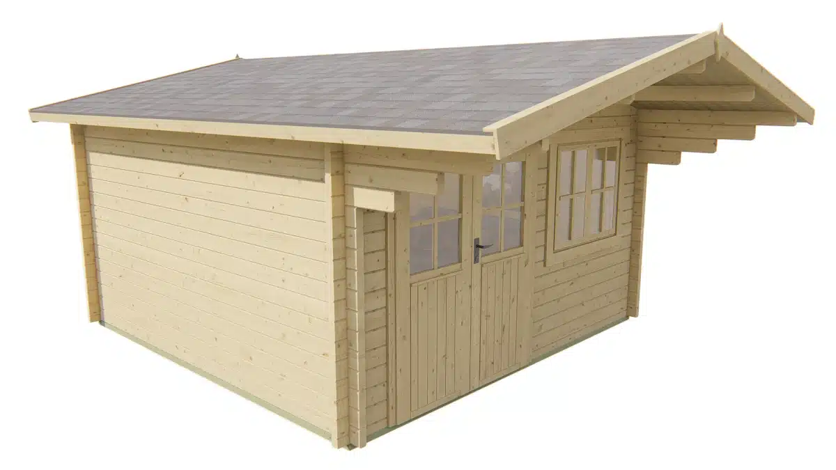 Blokhut – Tuinhuis Stian | 58 mm | vuren Red Class Wood geïmpregneerd