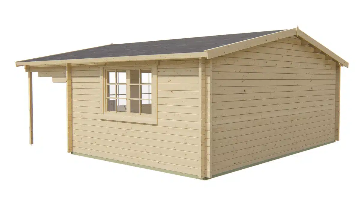 Blokhut – Tuinhuis Torsten | 58 mm | vuren Red Class Wood geïmpregneerd