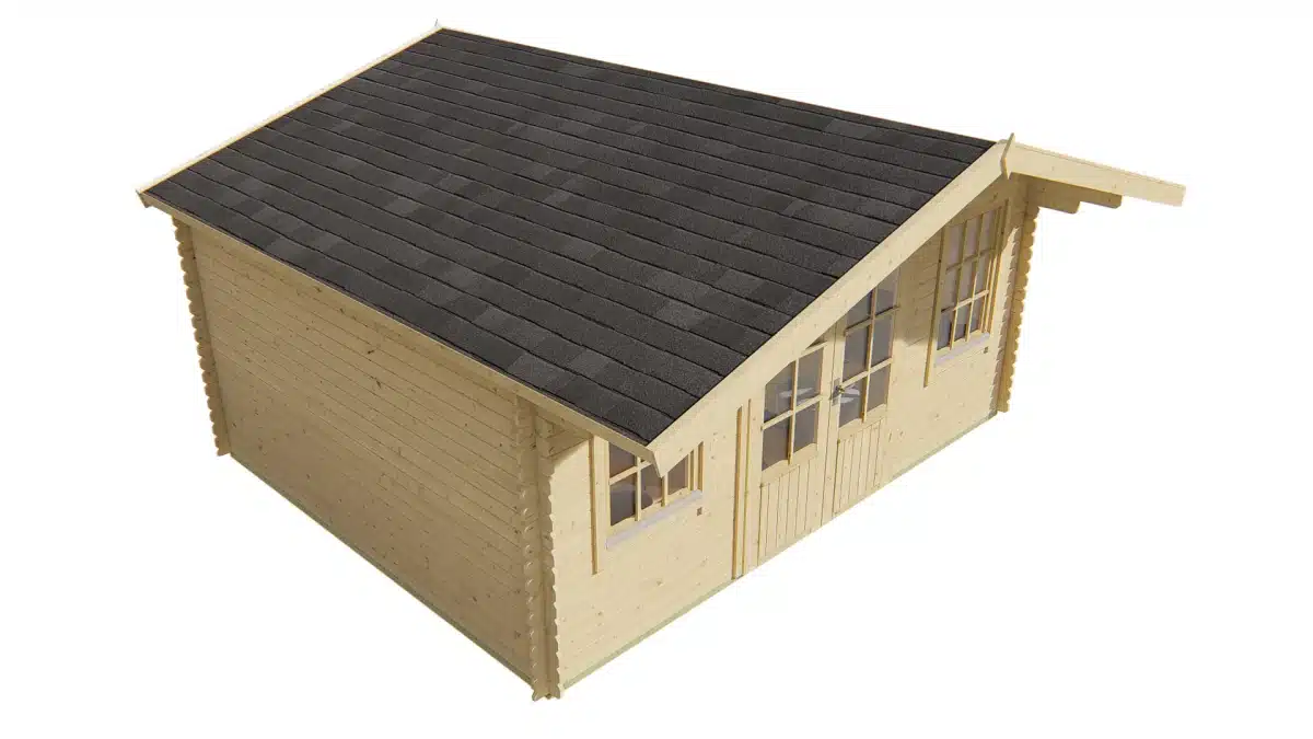 Blokhut – Tuinhuis Viggo | 28 mm | vuren Red Class Wood geïmpregneerd