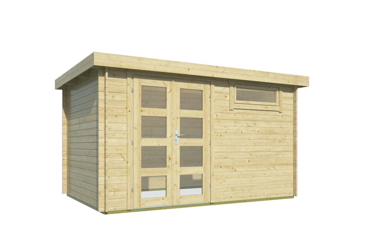 Blokhut – Tuinhuis Ulmod | 28 mm | honinggeel geïmpregneerd