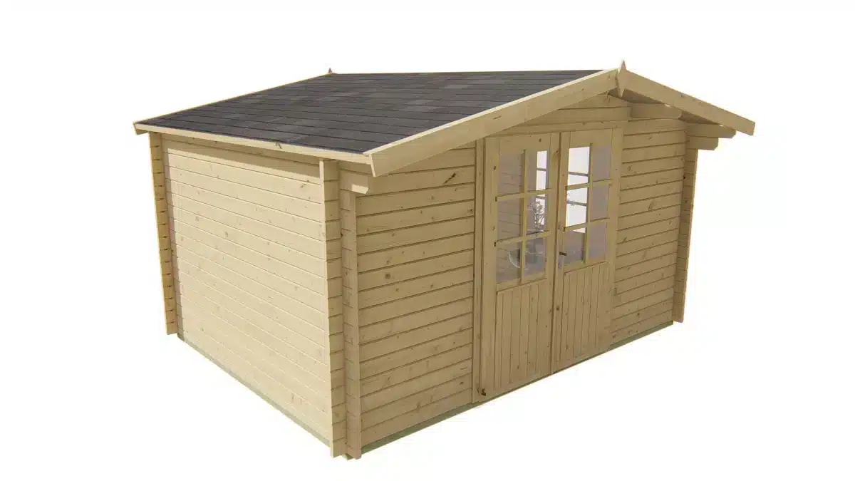 Blokhut – Tuinhuis Dyre | 40 mm | vuren onbehandeld