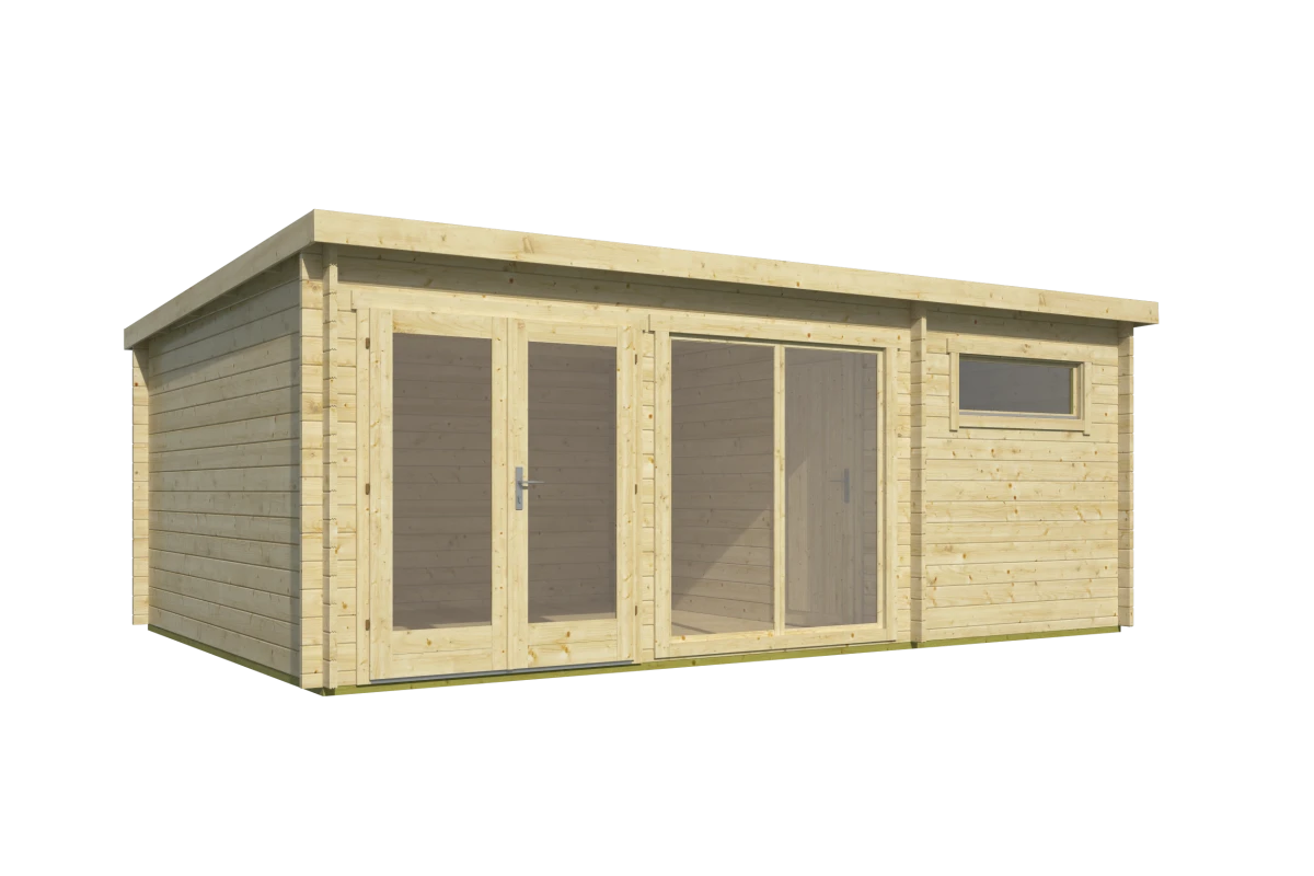 Blokhut – Tuinhuis Flow 2.0 | 40 mm | vuren onbehandeld