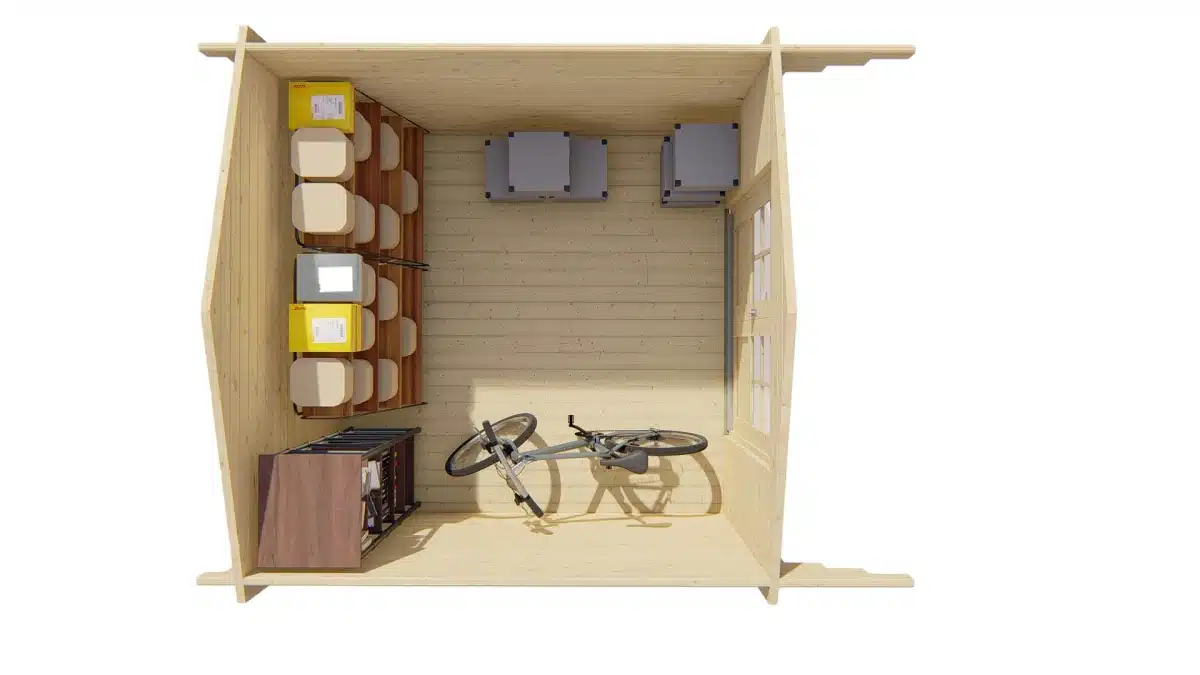 Blokhut – Tuinhuis Ingo | 44 mm | vuren Red Class Wood geïmpregneerd