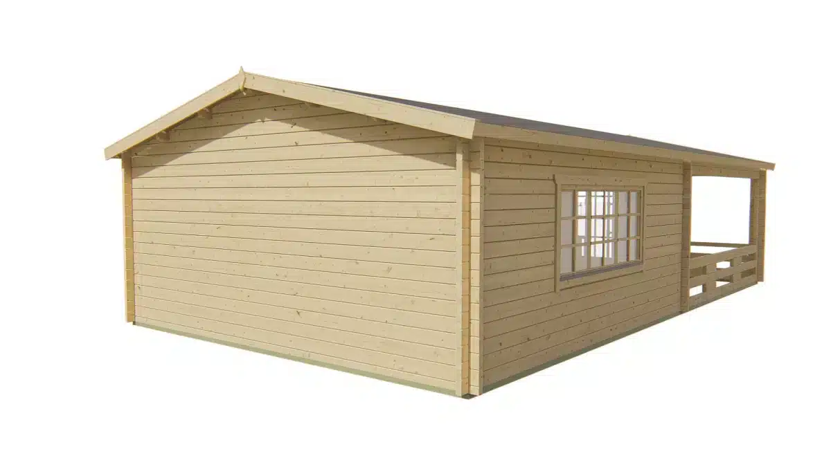 Blokhut – Tuinhuis Sheffield | 58 mm | vuren onbehandeld