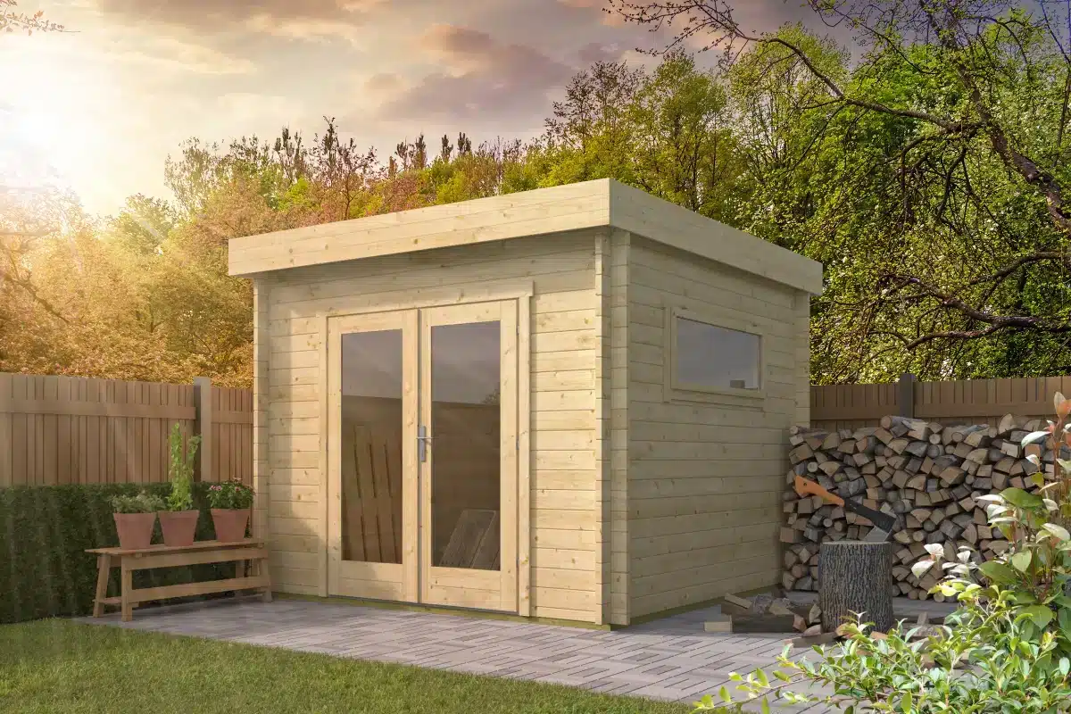 Blokhut – Tuinhuis Jamie | 40 mm | onbehandeld