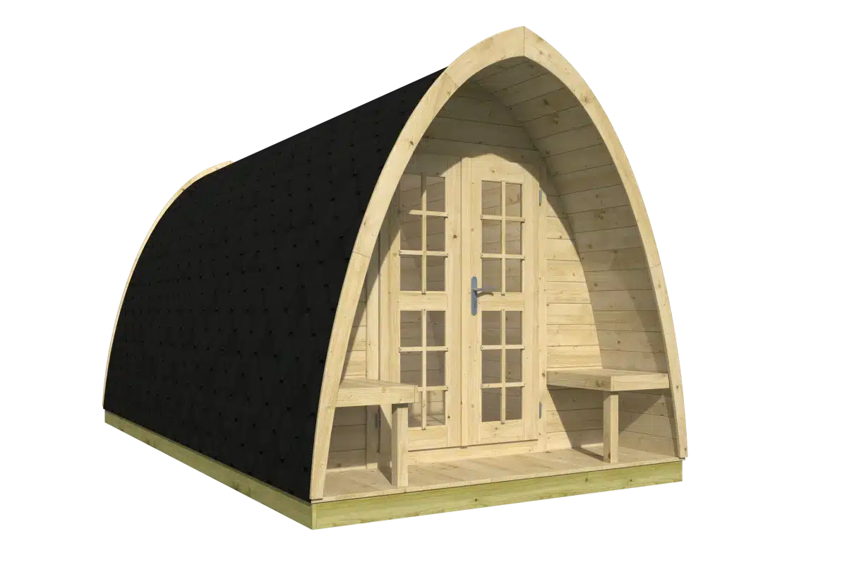 Camping POD 400 | 28 mm | vuren onbehandeld