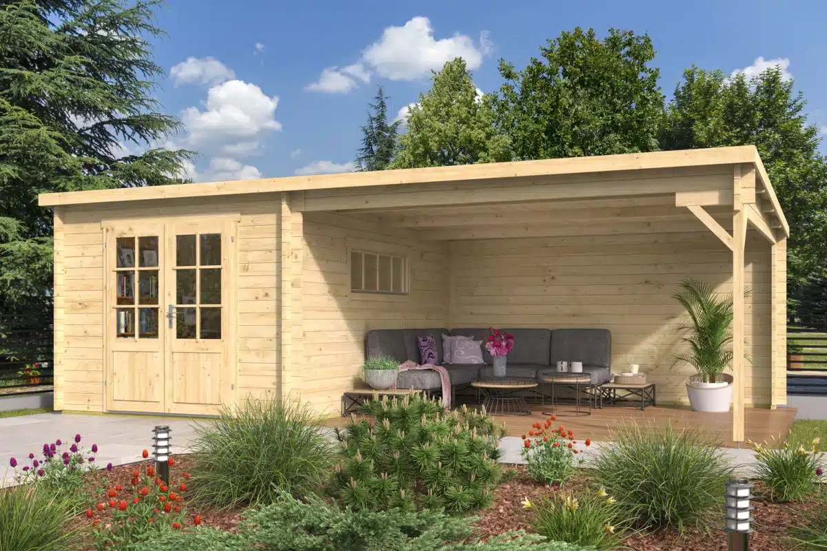 Blokhut – Tuinhuis Anton | 40 mm | vuren onbehandeld