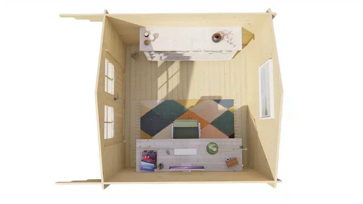 Blokhut – Tuinhuis Albacete | 34 mm | vuren onbehandeld