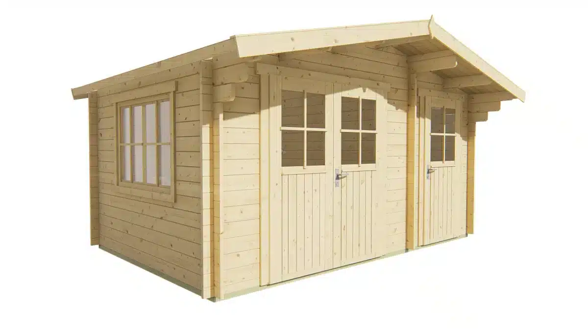Blokhut – Tuinhuis Fraga | 34 mm | vuren onbehandeld