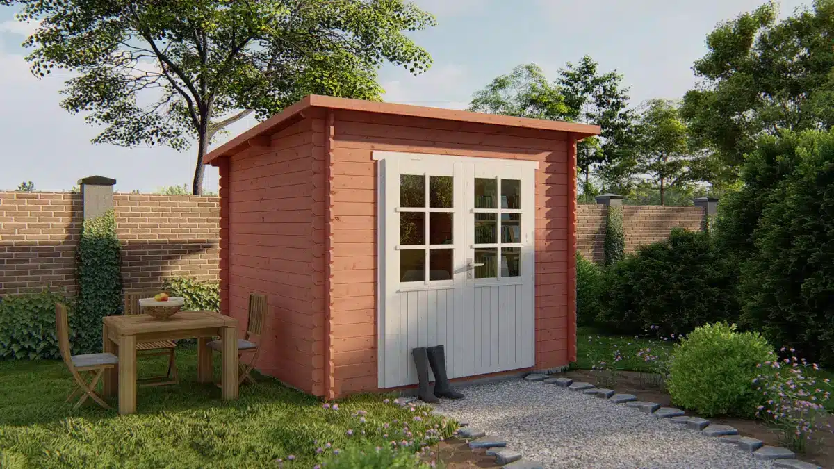 Blokhut – Tuinhuis Mila | 28 mm | vuren onbehandeld