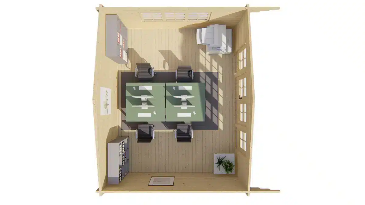 Blokhut – Tuinhuis Newcastle | 58 mm | vuren onbehandeld