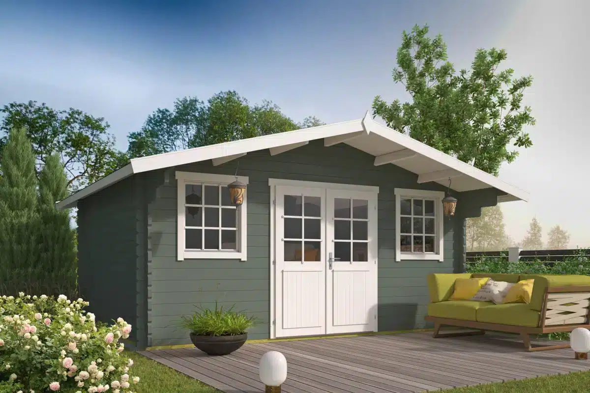 Blokhut – Tuinhuis Pavel | 44 mm | vuren onbehandeld