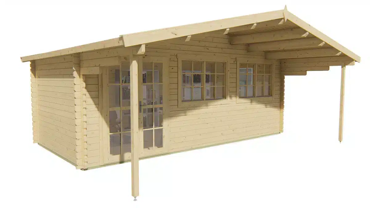 Blokhut – Tuinhuis Pinkus | 44 mm | vuren onbehandeld
