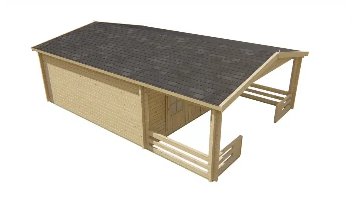 Blokhut – Tuinhuis Wigan | 58 mm | vuren onbehandeld